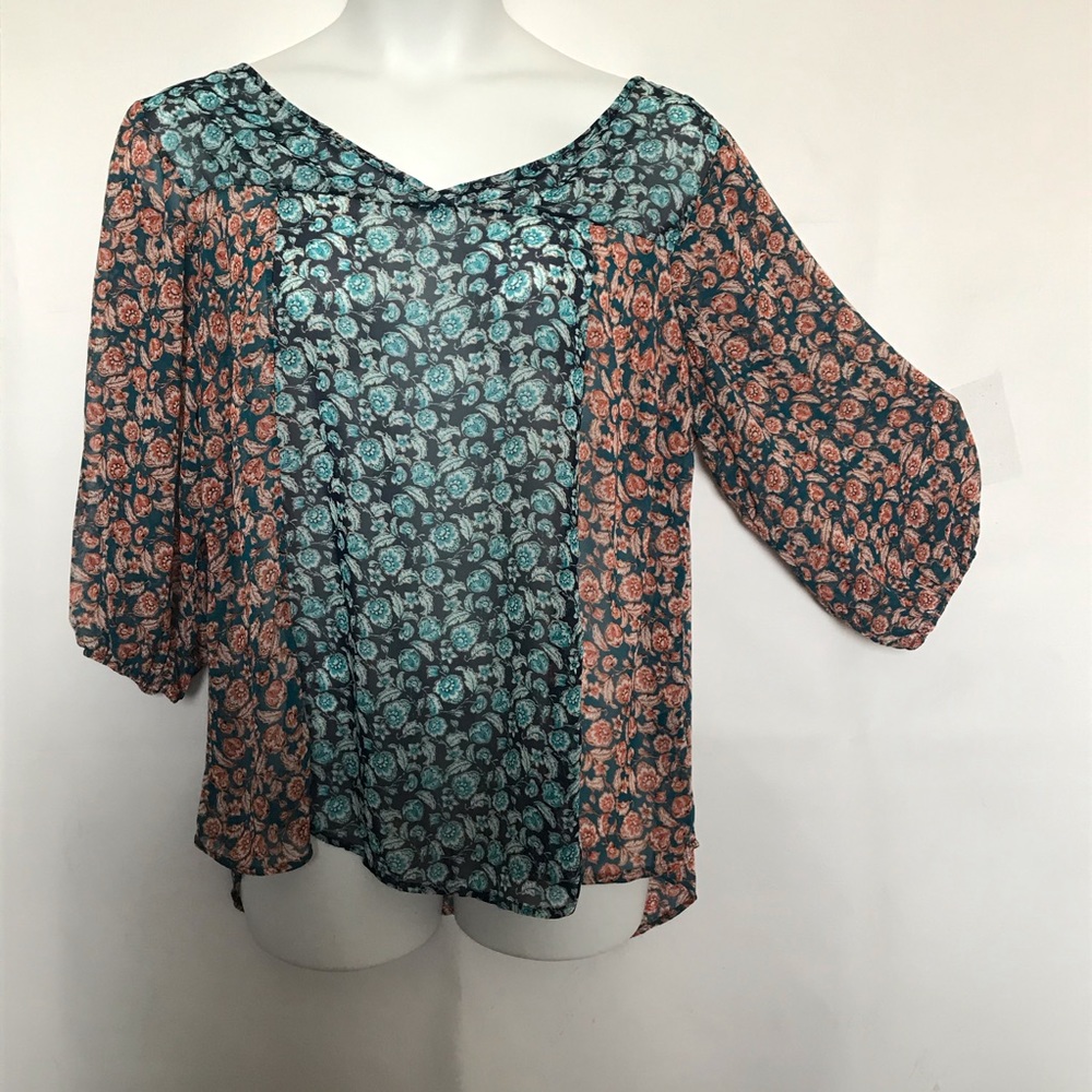 Torrid Chiffon sheer blouse